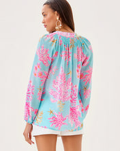Load image into Gallery viewer, Elsa Silk Top - Multi Royal Coral