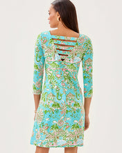 Load image into Gallery viewer, Ophelia Swing Dress - Fresh Water Blue Sunbathers Bliss