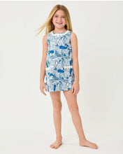 Load image into Gallery viewer, Little Lilly Classic Shift Dress - Nassau Blue Thar She Blows