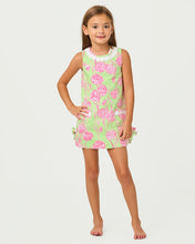 Load image into Gallery viewer, Little Lilly Classic Shift Dress - Pistachio Macaron Alina
