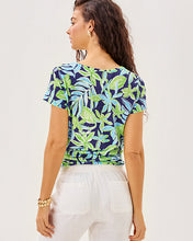 Load image into Gallery viewer, Etta Scoop Neck Top - Sapphire Pool Tropical Tango