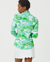 Load image into Gallery viewer, UPF 50+ Skipper Popover - Capri Blue Galloping Gals