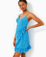 Load image into Gallery viewer, Alisa Wrap Dress - Lunar Blue