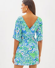 Load image into Gallery viewer, Parigi Skort Romper - Sunwashed Blue Plumes In Bloom