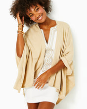 Load image into Gallery viewer, Terri Sweater Wrap - Heathered Sand Bar Metallic