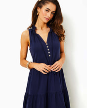 Load image into Gallery viewer, Malone Cotton Maxi Dress - True Navy