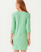 Load image into Gallery viewer, UPF 50+ Solia ChillyLilly Dress - Fauna Green X Resort White Butterfly Pattern