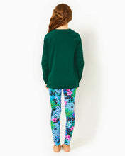 Load image into Gallery viewer, Girls Mini Luxletic Beach Comber Sweatshirt - Evergreen