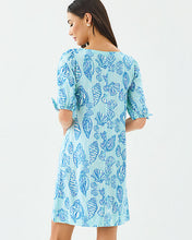 Load image into Gallery viewer, Easley T-Shirt Dress - Fresh Water Blue Cool As Shell