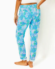Load image into Gallery viewer, 31" Taron Mid-Rise Linen Pant - Las Olas Aqua Strong Current Sea