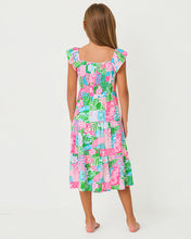 Load image into Gallery viewer, Girls Mini Jilly Midi Dress - Multi Crazy Quilt