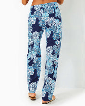 Load image into Gallery viewer, 32" Bal Harbour Palazzo Pant - Low Tide Navy Bouquet All Day Engineered Pant