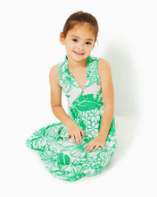 Load image into Gallery viewer, Girls Mini Malone Maxi Dress - Spearmint Oversized Kiss My Tulips