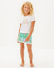 Load image into Gallery viewer, Girls Mini Rally Tee - Multi Bright Delight Patch Lilly Kids Graphic