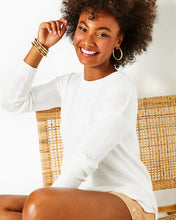 Load image into Gallery viewer, Bayport Cotton Crew Sweater - Resort White