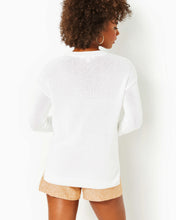 Load image into Gallery viewer, Bayport Cotton Crew Sweater - Resort White
