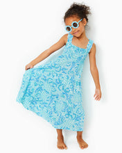 Load image into Gallery viewer, Girls Mini Hadly Maxi Dress - Resort White Goombay Grooves