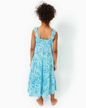 Load image into Gallery viewer, Girls Mini Hadly Maxi Dress - Resort White Goombay Grooves