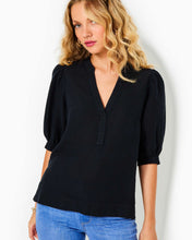 Load image into Gallery viewer, Mialeigh Linen Top - Noir X Noir