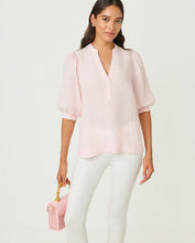 Load image into Gallery viewer, Mialeigh Linen Top - Pink Muse
