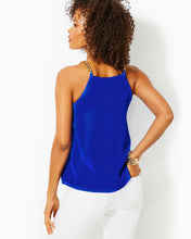 Load image into Gallery viewer, Joannah Silk Top - Blue Grotto