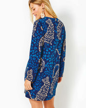 Load image into Gallery viewer, Tyra Silk Dress - Low Tide Navy Oversized Easy To Spot