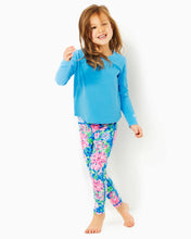 Load image into Gallery viewer, Girls Mini Emerie Cotton Tee - Lunar Blue