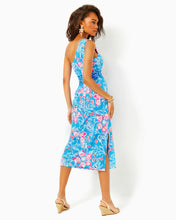 Load image into Gallery viewer, Helina One-Shoulder Midi Dress - Multi Bahamian Rhapsody