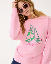 Load image into Gallery viewer, Ballad Cotton Sweatshirt - Multi Holiday Party Boat Embellishment