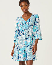 Load image into Gallery viewer, Danika Tunic Dress - Capri Blue Rosanna