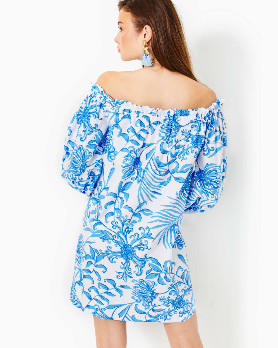 Jamielynn Off-The-Shoulder Dress - Resort White Glisten In The Sun – The Islands