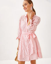 Load image into Gallery viewer, Amrita Shirtdress - Pink Muse Flora Faille