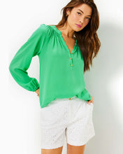 Load image into Gallery viewer, 5" Gretchen High Rise Cotton Eyelet Short - Resort White Oversized Pinwheel Eyelet