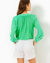 Load image into Gallery viewer, 5" Gretchen High Rise Cotton Eyelet Short - Resort White Oversized Pinwheel Eyelet