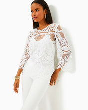 Load image into Gallery viewer, Oaklynn Tunic - Resort White Palms In Paradise Lace