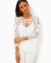 Load image into Gallery viewer, Oaklynn Tunic - Resort White Palms In Paradise Lace