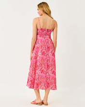 Load image into Gallery viewer, Jorgian Linen Midi Dress - Paradise Punch Jims Stuff