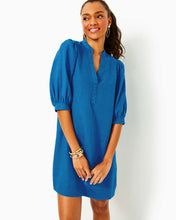 Load image into Gallery viewer, Mialeigh Linen Dress - Barton Blue