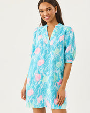 Load image into Gallery viewer, Mialeigh Elbow Sleeve Dress - Capri Blue Shelden