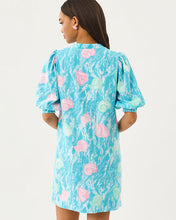 Load image into Gallery viewer, Mialeigh Elbow Sleeve Dress - Capri Blue Shelden
