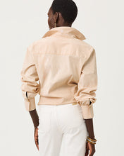 Load image into Gallery viewer, The Tie Lilly Shirt - Iced Latte Mirror Shirting Stripe