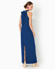 Load image into Gallery viewer, Alaric Halter Maxi Dress - Blue Med