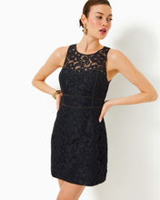 Load image into Gallery viewer, Juli Lace Romper - Noir Flora Corded Lace