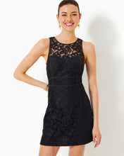 Load image into Gallery viewer, Juli Lace Romper - Noir Flora Corded Lace
