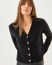 Load image into Gallery viewer, Tippery Cashmere Cardigan - Black
