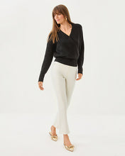 Load image into Gallery viewer, 28" Liza Shimmer Crop Flare Jean - Coconut Metallic