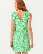 Load image into Gallery viewer, Carmine Shift Dress - Fauna Green Tulip To Tango
