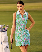Load image into Gallery viewer, UPF 50+ Luxletic Kathy Scallop Dress - Multi Lil Sun Of A Bun Golf