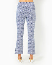 Load image into Gallery viewer, UPF 50+ Luxletic 28" Corso Kick Flare Pant - Low Tide Navy X Resort White Butterfly Pattern