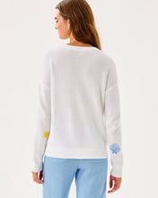 Load image into Gallery viewer, Tensley Sweater - Resort White Summer Serenade Embroidery